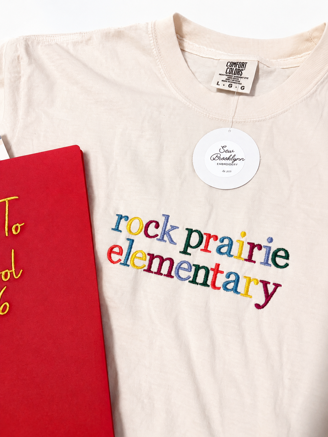 School Name Embroidered TShirt
