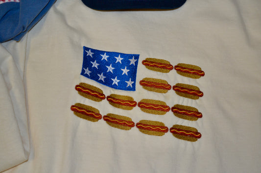 Hot Dog Flag Tee