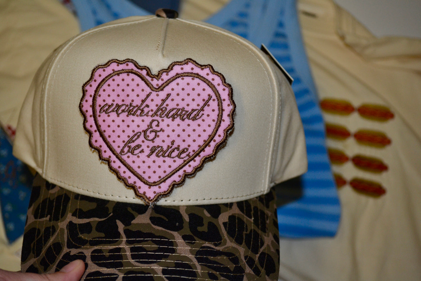 Work Hard & Be Nice Hat