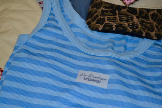 Sew Brooklynn Embroidery Tank Top