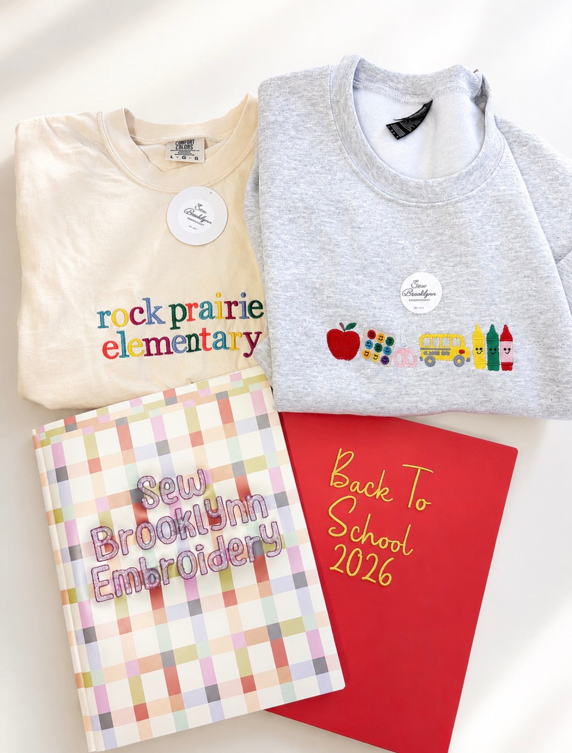 School Name Embroidered TShirt