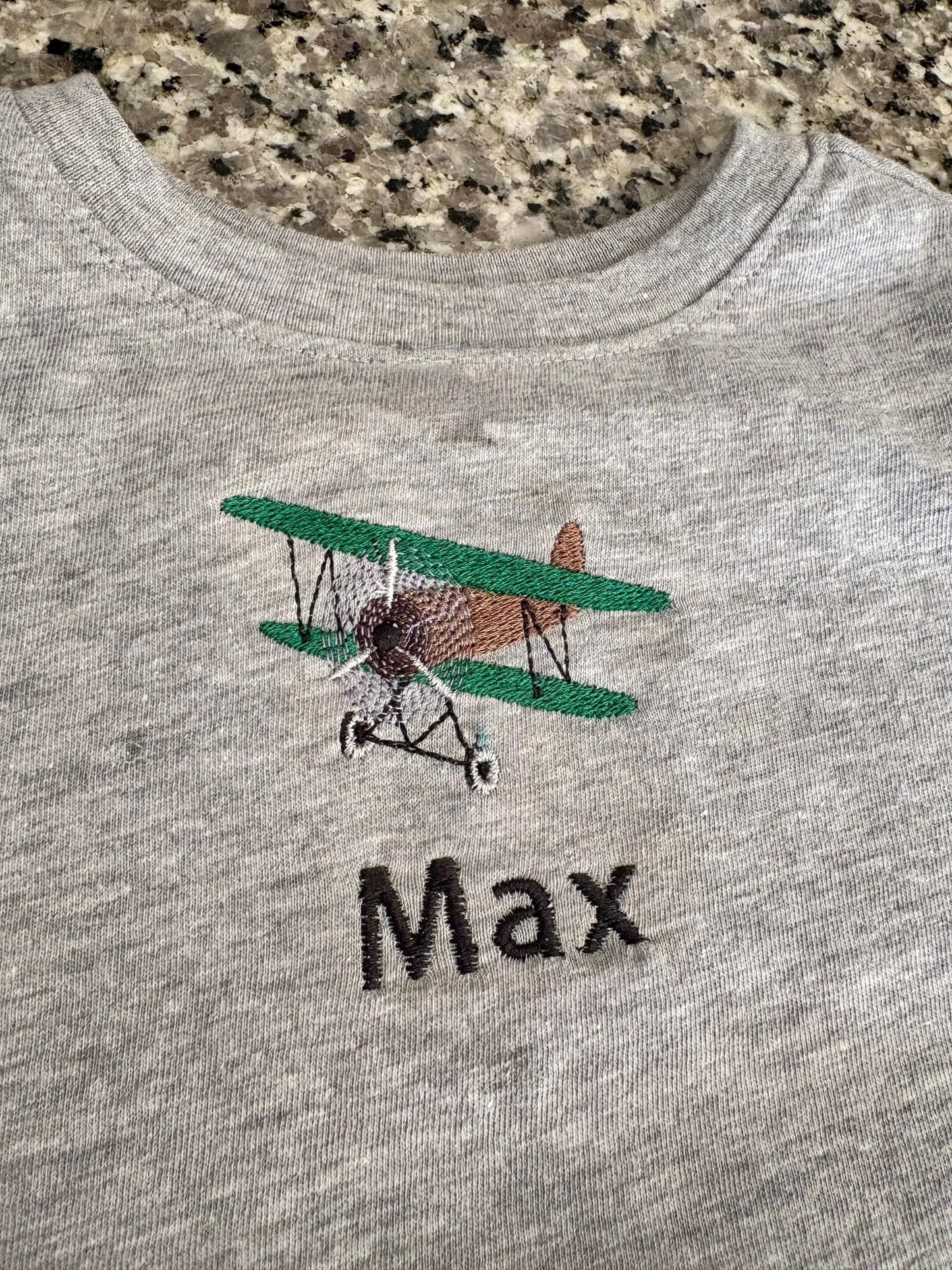 Airplane Toddler Tshirt | Custom Personalized Toddler Shirt | Holiday Toddler Shirt, Airplane and Name Toddler Tee, Airplane Birthday| Party