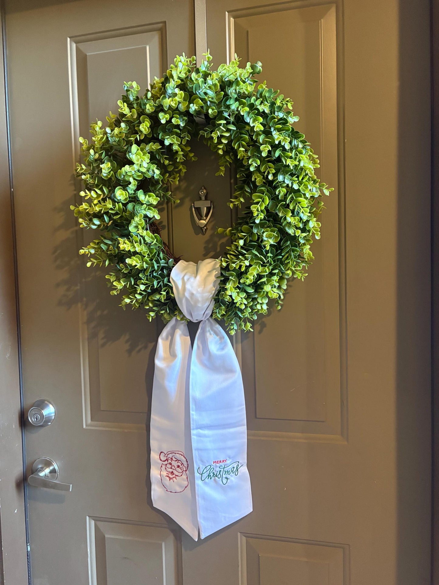 Christmas Wreath Sash, Holiday Sash, Wreath Sash, Holiday Decorations, Christmas Outdoor Decorations