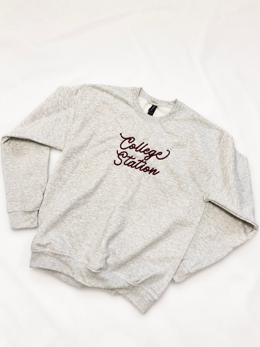 College Station Script Crewneck