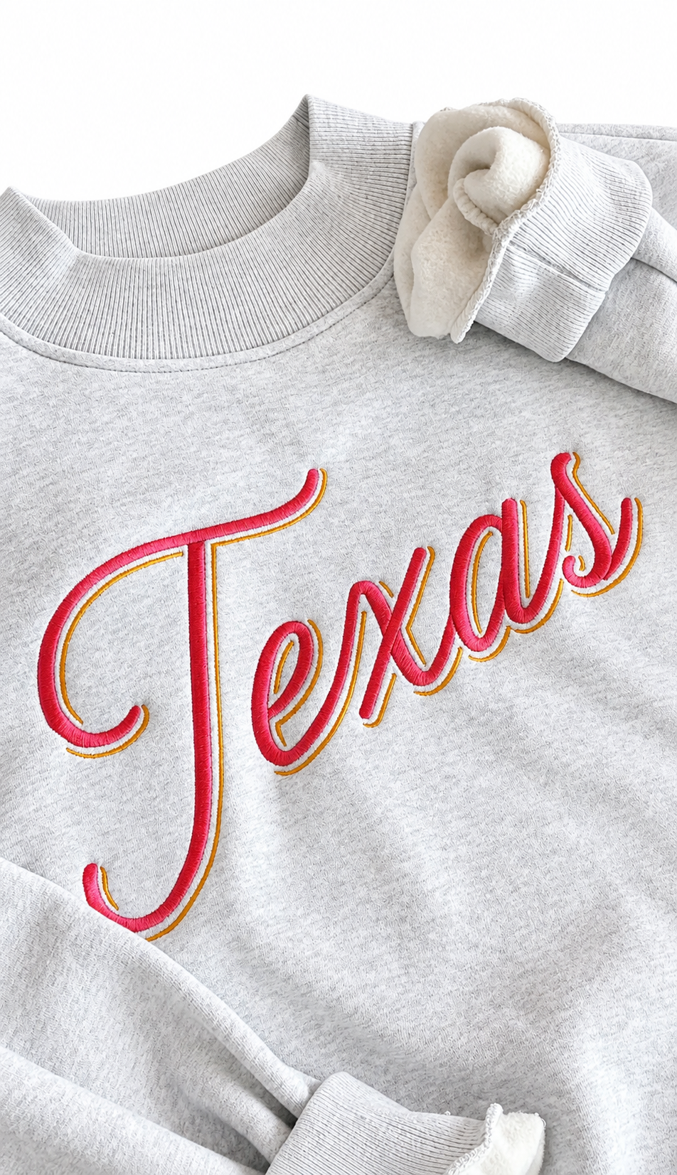 Texas Script Mockneck