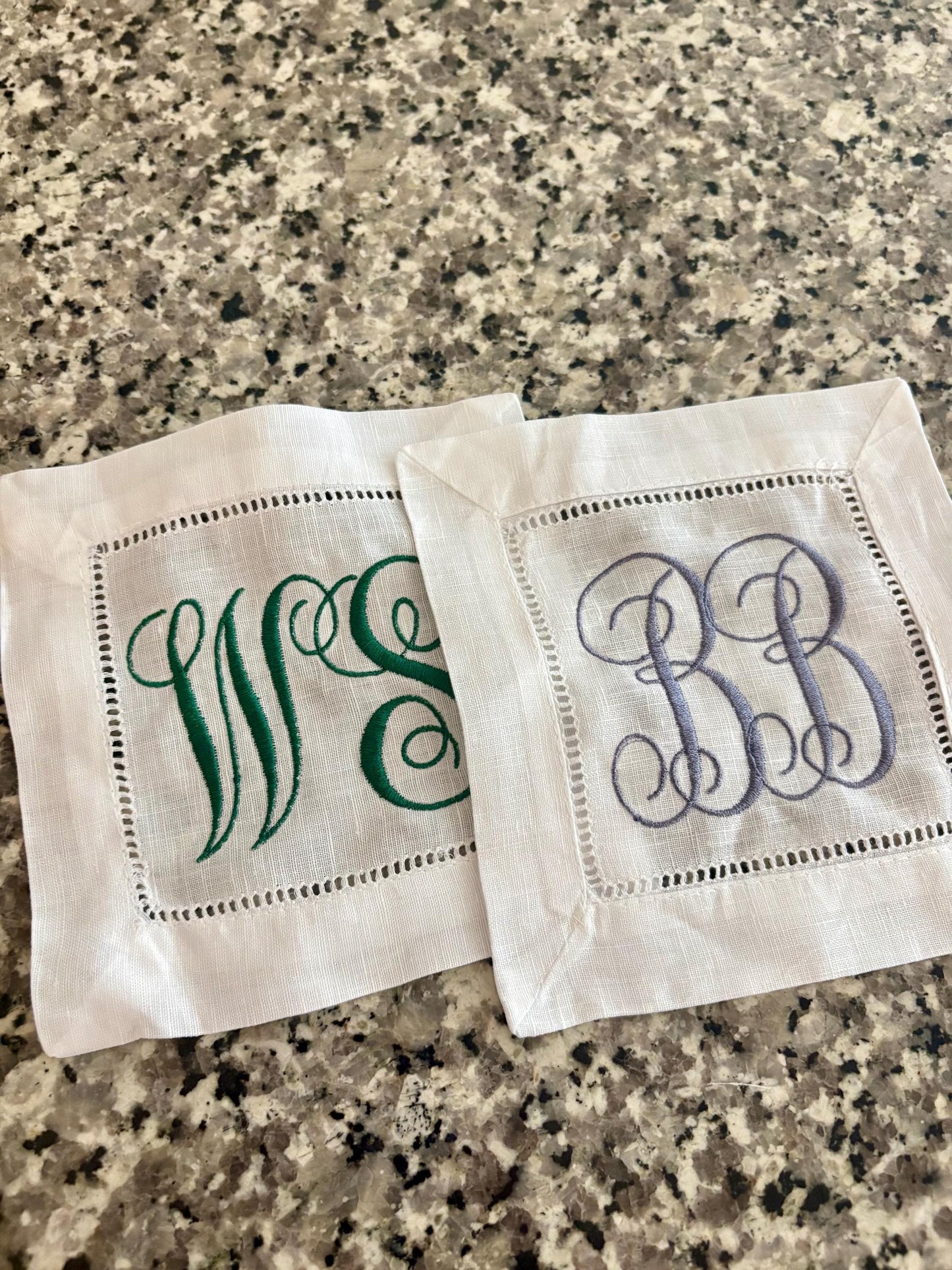 Customized Cocktail Napkins | Retirement Gift, Personalized Napkin, Monogram Napkin, Bridesmaid Gift, Wedding Napkin, Bride and Groom