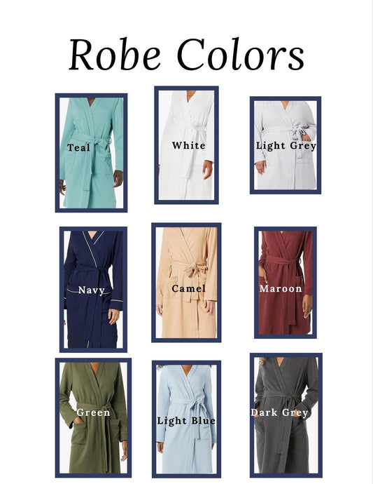 Custom Embroidered Women’s Robe, Personalized Embroidered